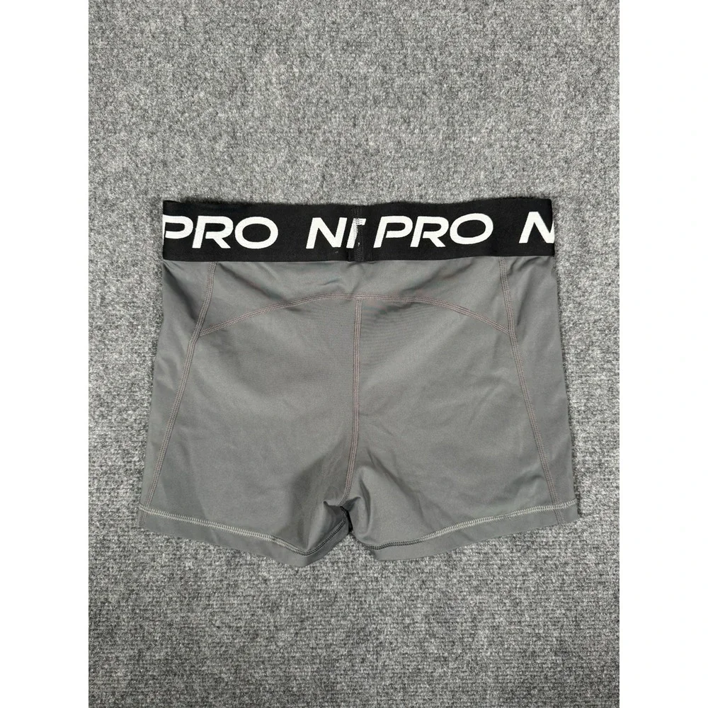 Nike Pro Dri-Fit Compression Shorts Womens Medium Gray‎ Yoga Gym 3